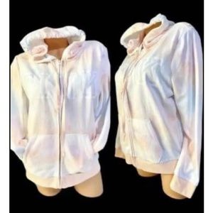 PINK Victoria Secret Tye Dye Full Zip Hooded Sweater Large New With Tags
